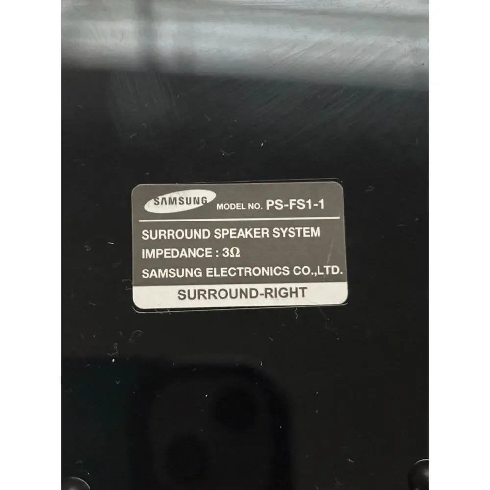 Set‎ Of 2 Samsung PS-FS1-1 Surround Speakers Tested Works Right Left Speaker
